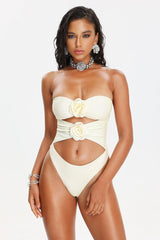 Pana Flower Cut Out Swimsuit